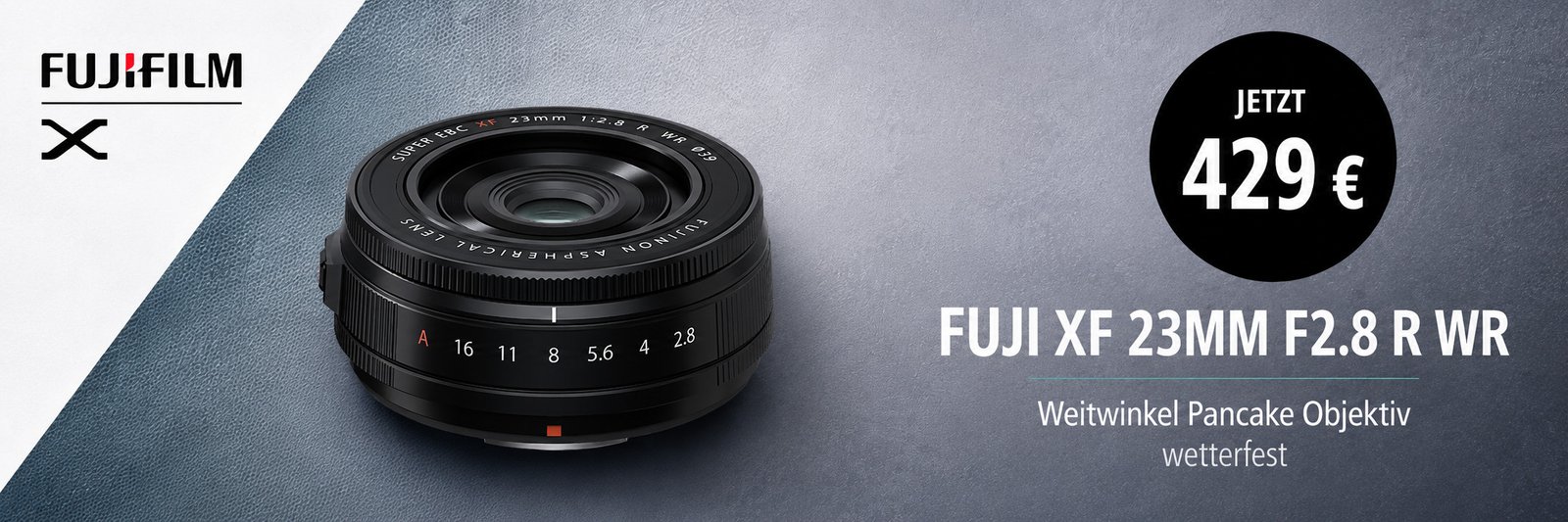 Fuji Aktionsdisplay XF 27mm